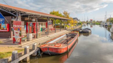 Vertrekhaventje van het Kameleondorp in Terherne © Martien van Gaalen - Shutterstock.com