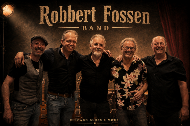 Robbert Fossen Band tijdens een bluesoptreden, onderdeel van Berkum Blues Night 2026 in Zwolle