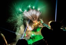 Herfstfestival bij BillyBird Hemelrijk in Volkel met verlichte attracties