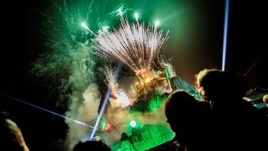 Herfstfestival bij BillyBird Hemelrijk in Volkel met verlichte attracties